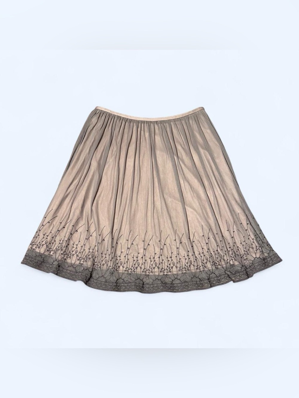 Fairy Grunge Brown Floral Skirt by Intuitions!
